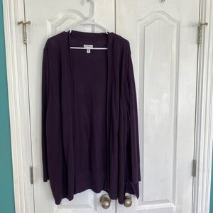 3x Purple Cardigan from Croft & Barrow
